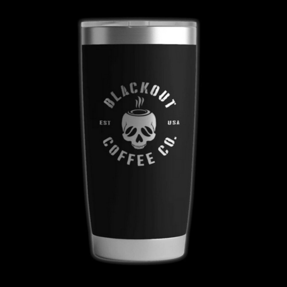 💀 Blackout Coffee Skull Tumbler Mixing Wand & Keychain Gift Set - Picture 5 of 8